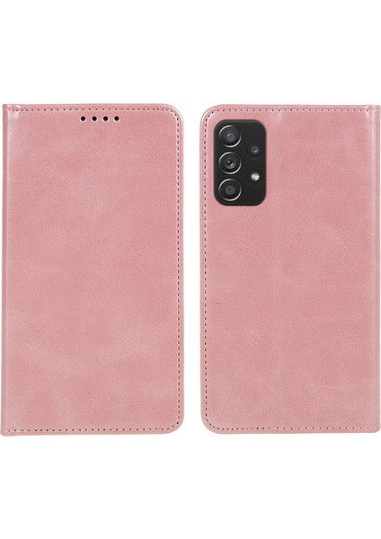 Samsung Galaxy A52S 5G/A52 5g/4g Pu Deri Standı Kılıf Anti-Çizgi Buzağı Dokusu Cüzdan Toz Geçirmez Telefon Kapağı (Yurt Dışından)