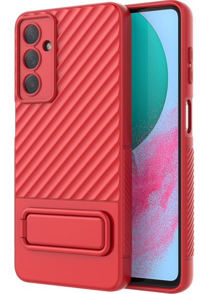 Samsung Galaxy M54 5G/F54 5g Esnek Yumuşak Tpu Kasası Kickstand ile Çizilmeye Dayanıklı Cilt Dokunma Telefonu Kapağı (Yurt Dışından)
