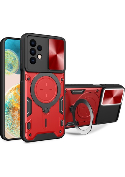 Samsung Galaxy A23 4G/A23 5g (Global Versiyon) Slayt Kamera Kapağı Damla Geçirmez Kicks Pc+Tpu Telefon Kapağı (Yurt Dışından)