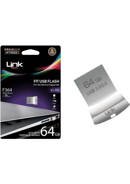 F364 Premium Fit 64GB Flash Bellek