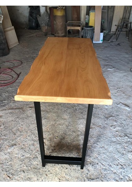 Gürgen Ağacı Naturel Renk Kütük Bar Masası Ölçüleri En:60.cm BOY:150.CM YÜKSEKLİK:105.CM modelleri