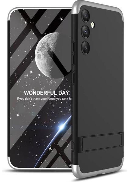 Samsung Galaxy A54 5g ile Uyumlu Kılıf 3 Parçalı Standlı Tam Koruma Dayanıklı Soft Ince Kılıf