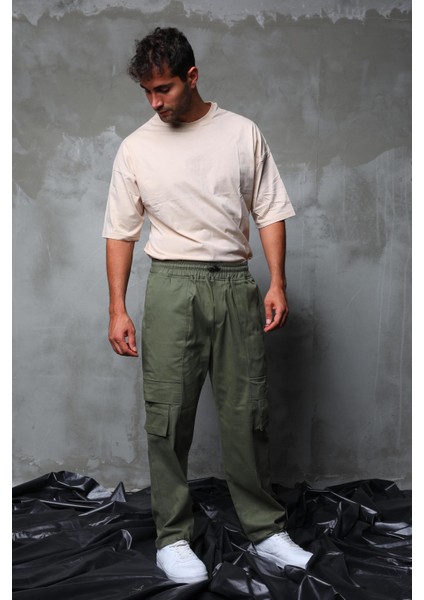 R-4334 Bel Lastik Stoperli Körüklü Cep Detaylı Gabardin Pantolon modelleri