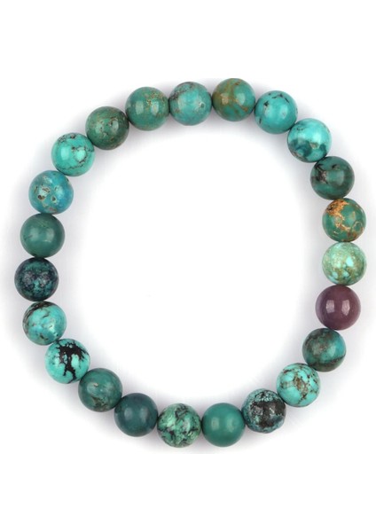 Turkuaz - Yakut Doğal Taş 8 mm Küre Kesim Bileklik fiyatları