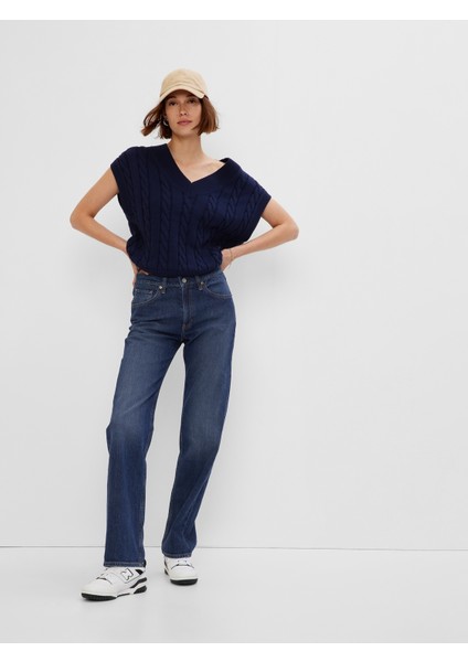 Mid Rise Organik Pamuk '90S Loose Washwell™ Jean Pantolon