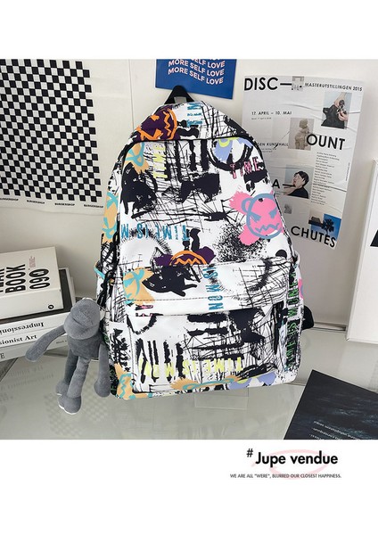 Büyük Kapasiteli Grafiti Okul Çantası (Yurt Dışından) fiyatları