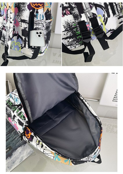 Büyük Kapasiteli Grafiti Okul Çantası (Yurt Dışından) indirimleri