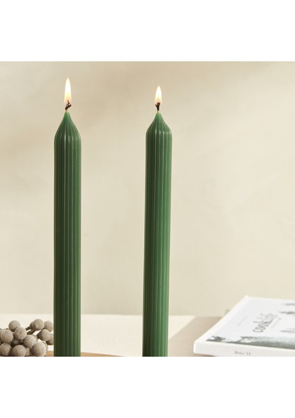 Wave 2'li Yeşil Şamdan Mum