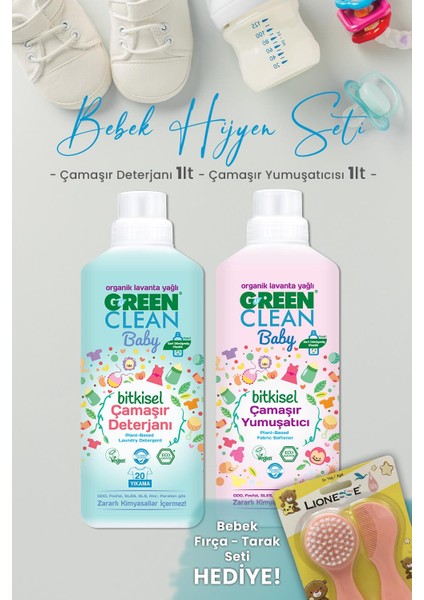 Baby Çamaşır Deterjanı 1 Lt, Yumuşatıcı 1 Lt ve Hediyeli