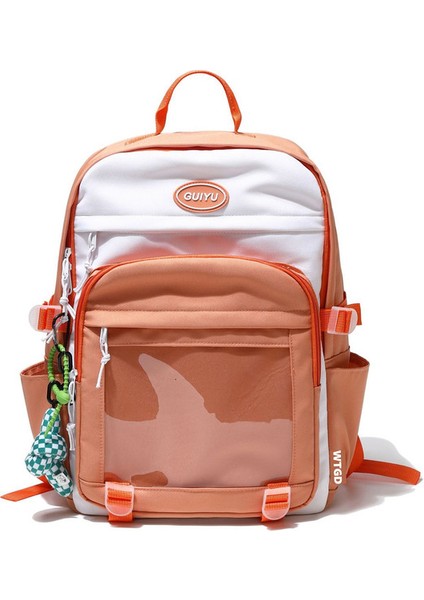 Renk Kontrastı Sırt Çantası (Yurt Dışından)