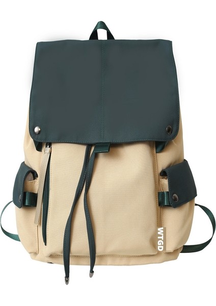 Renk Kontrastı Sırt Çantası (Yurt Dışından)