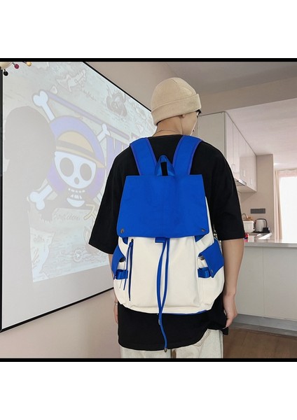 Renk Kontrastı Sırt Çantası (Yurt Dışından) modelleri