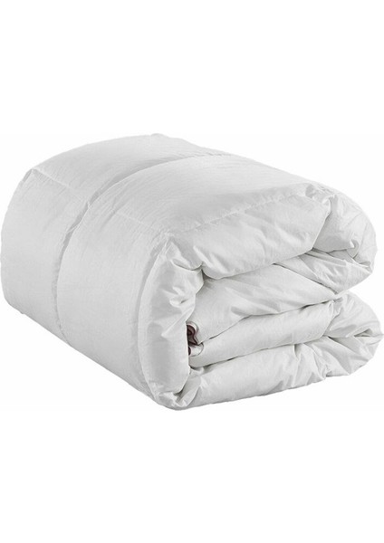 Yorgan Silikon Akmr Tek Kişilik Model Beyaz Pamuklu Kumaş El Yapım