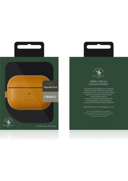 Santa Barbara Polo Racquet Club Airpods Pro 2 (2.nesil) Orwell Kılıf - Mor fiyatları