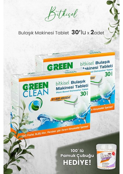 Bulaşık Makinesi Tablet 30'lu x 2 Adet ve Hediyeli