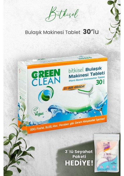 Bulaşık Makinesi Tablet 30'lu ve Hediyeli