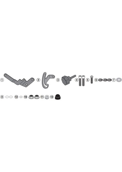 Gıvı D5131KIT Bmw R 1250 Gs (19-23) - R 1250 Gs Adventure (19-23) Rüzgar Siperlik Bağlantısı
