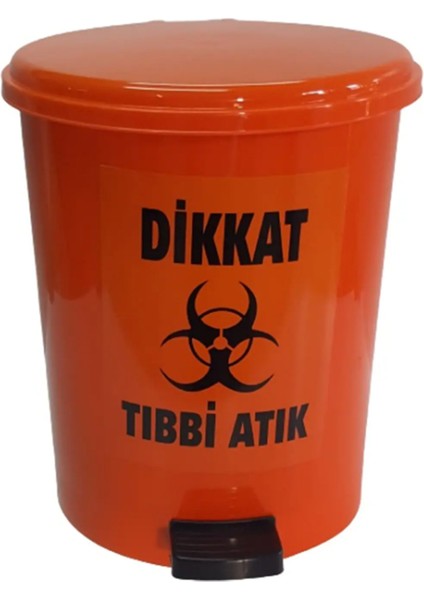 Tıbbi Atık Kutusu (Kovası) 25 lt Pedallı