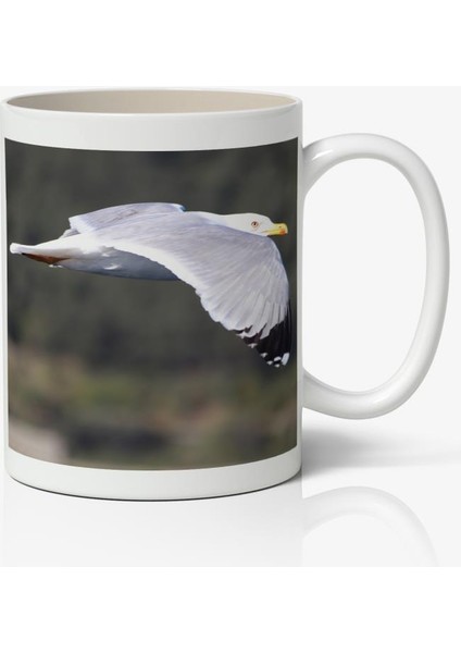 Martı Baskılı Kahve Kupa Bardak