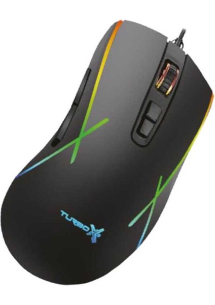 New Desing Tr-M5 3200DPI USB Kablolu Siyah Gaming Optik Mouse Rgb