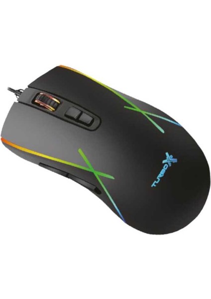 New Desing Tr-M5 3200DPI USB Kablolu Siyah Gaming Optik Mouse Rgb