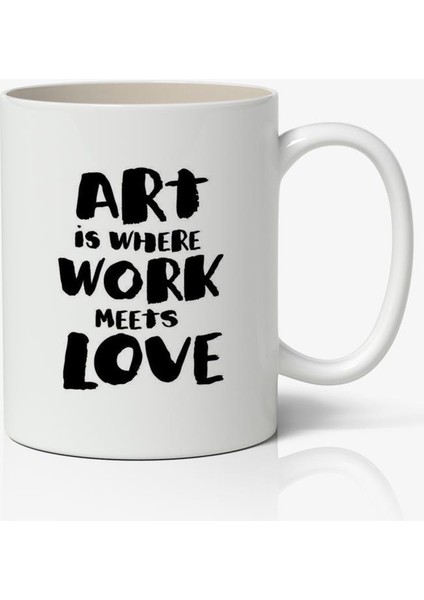 Art Is Where Baskılı Kahve Kupa Bardak