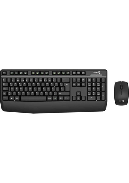 Workeys Office USB Kablosuz 2.4ghz Siyah Multimedya Standart Q Kablosuz Klavye ve Mouse