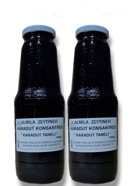 Meyve Parçacıklı Karadut Konsantresi 1.500 gr x 2 Şişe