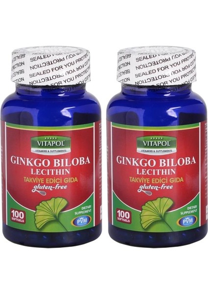 Mabet Ağacı Lesithin 2 x 100 Softgel Ginkgo Biloba Lecithin