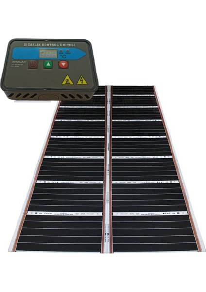 Karbon Film Isıtıcı+Zaman Ayarlı+Dijital TERMOSTATLI+16-32AMPER Termostatlı