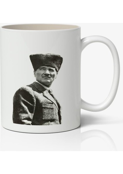 Atatürk Baskılı Kahve Kupa Bardak-3