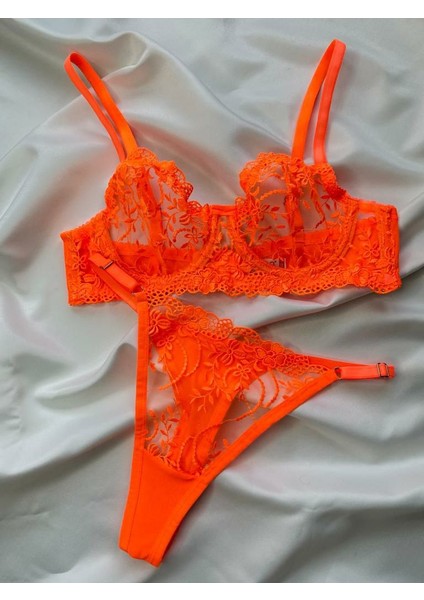 Balenli Bralet Sütyen Takımı Fantezi