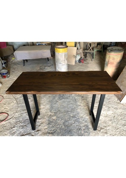 Doğal Kütük Ağaç Bar Masası Modelleri 60X160.CM