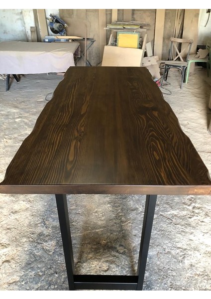 Doğal Kütük Ağaç Bar Masası Modelleri 60X160.CM fiyatları