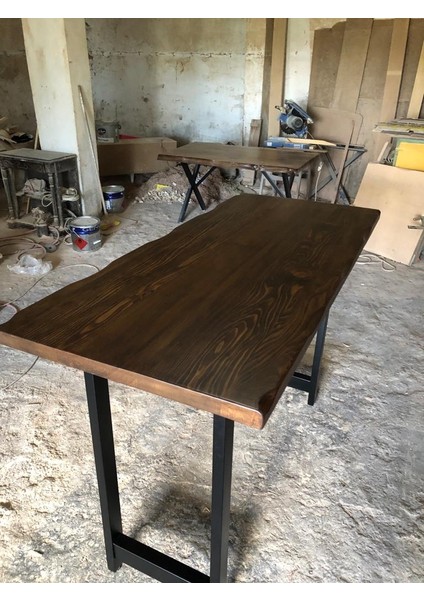 Doğal Kütük Ağaç Bar Masası Modelleri 60X160.CM modelleri