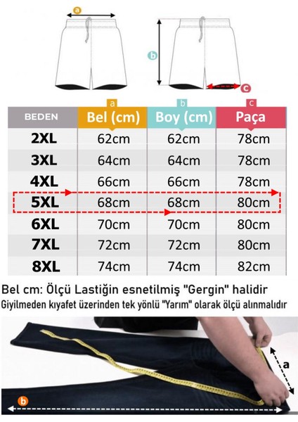 Erkek Büyük Beden Kargo Cepli Penye Kapri Haki