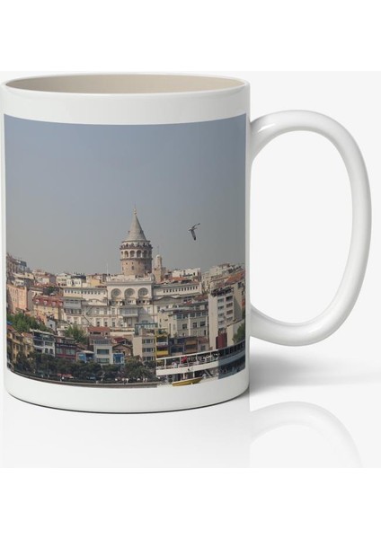 Galata Kulesi Baskılı Kahve Kupa Bardak-3