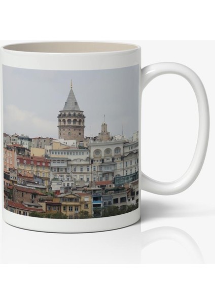 Galata Kulesi Baskılı Kahve Kupa Bardak-6