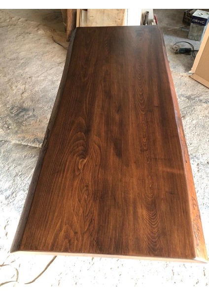 Doğal Gürgen Ağacı Kütük Masa Üstü Tablası 70X140.CM