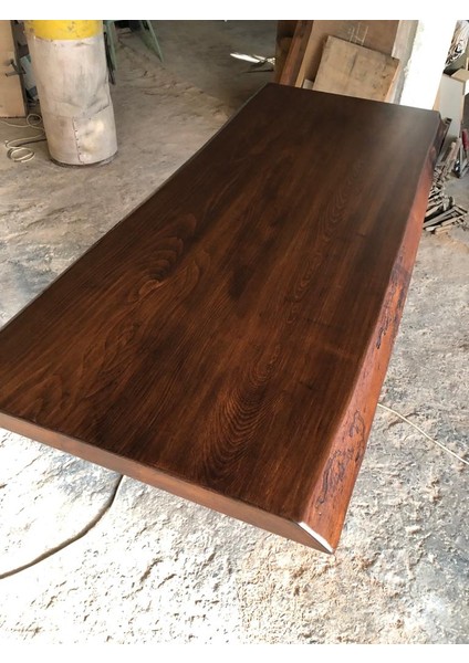 Doğal Gürgen Ağacı Kütük Masa Üstü Tablası 70X140.CM