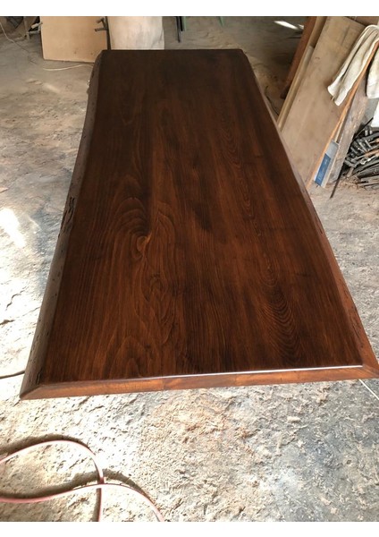 Doğal Gürgen Ağacı Kütük Masa Üstü Tablası 70X140.CM