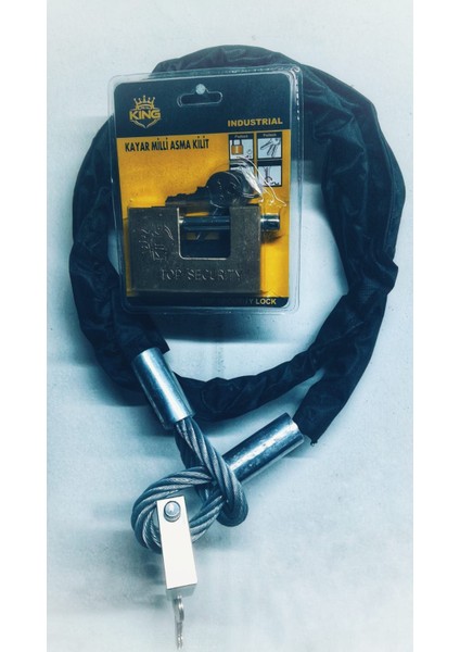 3 Metre 10 mm Kalınlık Demir Makası Kesilmez Çelik Halat Kilit Motorsiklet Bağlama Zinciri