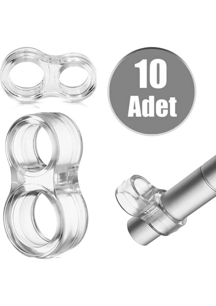 10LU Şeffaf Silikon Kapı Durdurucu Tutucu Pencere Kolu Stoperi Kapı Kolu Tamponu