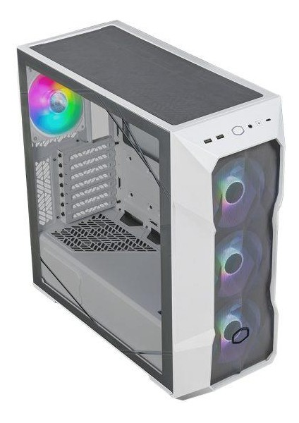 Cooler Master TD500 V2 Mesh Argb Mid Tower Beyaz Kasa Psu'suz /4X120MM Fanlı/usb 3.2