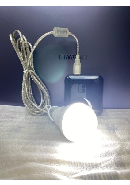Kamp Lambası 3 Metre LED Ampul USB Kamp Lambası Mini Kamp Feneri 5V Taşınabilir 3 Metre Beyaz Işık