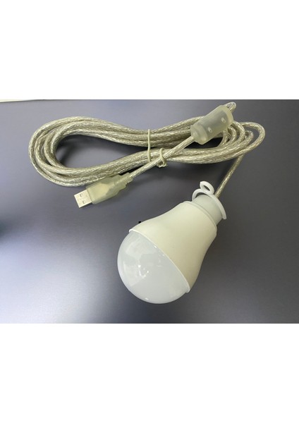 Kamp Lambası 3 Metre LED Ampul USB Kamp Lambası Mini Kamp Feneri 5V Taşınabilir 3 Metre Beyaz Işık