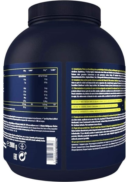 %100 Pure Whey Protein 2000 gr - Çikolata