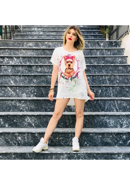 Baskılı Oversize T-Shirt