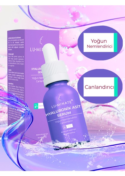 Hyaluronik Asit Serum 2% Yoğun Nemlendirici, Dolgunlaştırıcı, Canlandırıcı Cilt Bariyer Saf