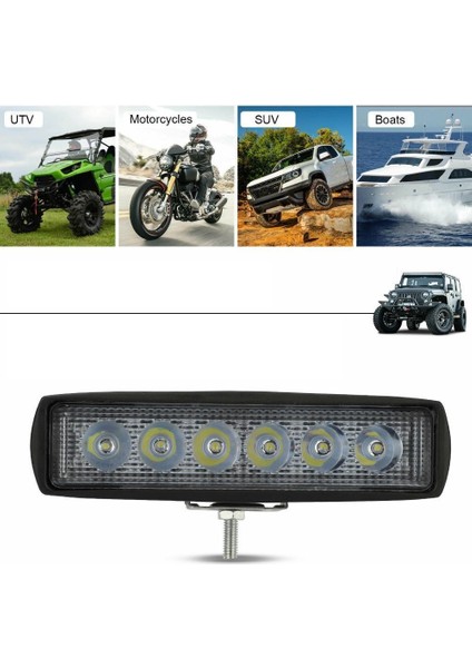 Off Road 6 Inç 18 W 6 LED Plastik Kasa Mini LED Bar Oto Gündüz Ledi Sis Farı fırsatları